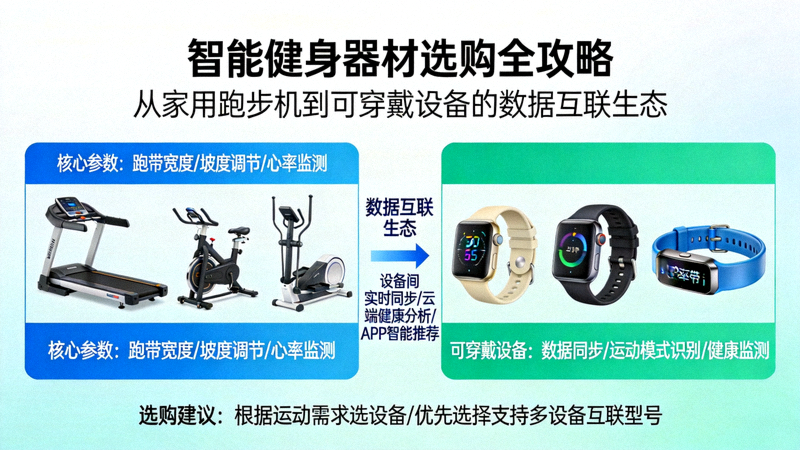 智能健身器材选购全攻略：从家用跑步机到可穿戴设备的数据互联生态